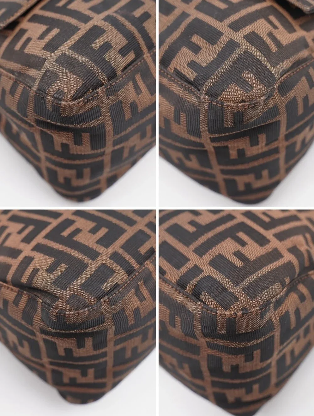 CO20 💟 FENDI Zucca Mama Baguette Tobacco
